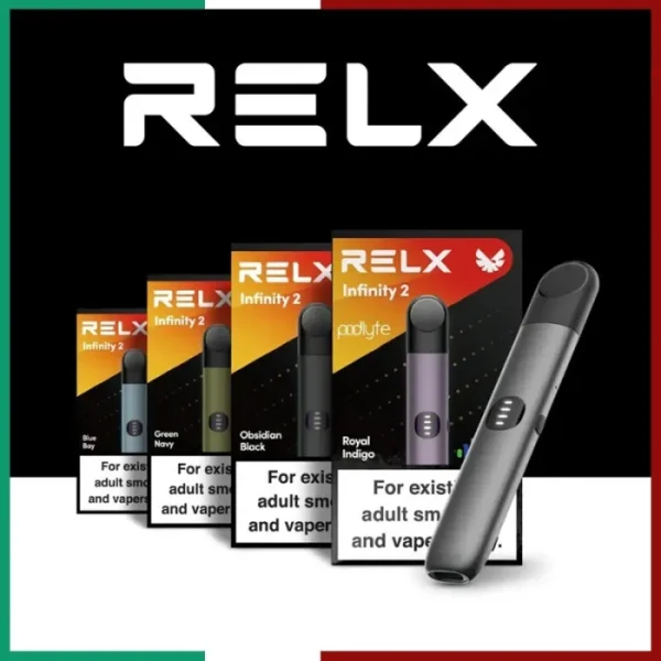 RELX 悅刻六代主機 Infinity 2 台灣現貨發售，展示主機與包裝。