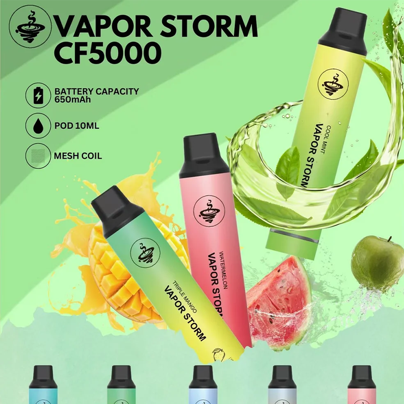 風暴5000 VAPOR STORM CF5000 一次性電子菸 5000口超長續航 買五送一 台灣熱銷