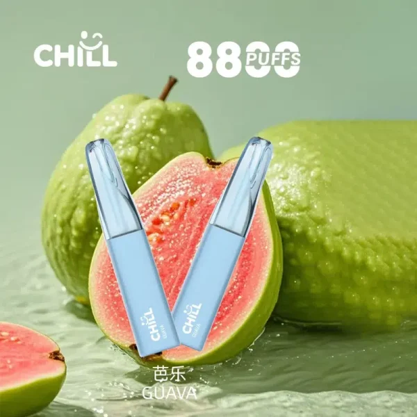 CHILL 8800口一次性電子煙-芭樂口味-優雅茶香台灣現貨