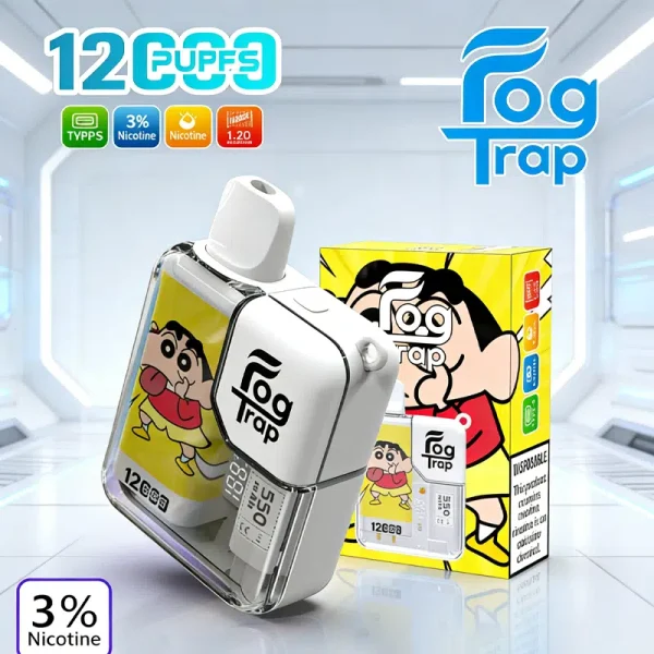 Fog Trap 12000口拋棄式電子煙-LABUBU蠟筆小新聯名款-台灣現貨