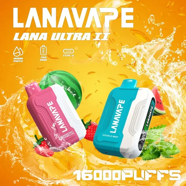 LANA Ultra II 16000口換彈式電子煙-台灣現貨-磁吸專機專用款