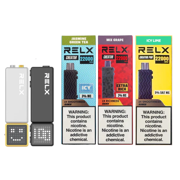 RELX Creator 22000 悅刻積木主機 黑色外觀 可搭配22000口煙彈使用