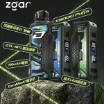 冰熊卡帶15000口拋棄式電子煙 ZGAR ProjectD 磁吸可換彈 主機與煙彈展示（台灣）
