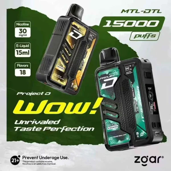 ZGAR 冰熊卡帶15000 電子煙 1.1吋LED顯示 可調功率 大電池續航（台灣熱銷）