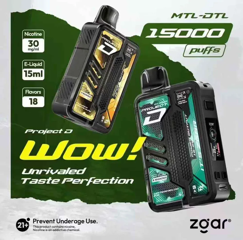 ZGAR 冰熊卡帶15000 電子煙 1.1吋LED顯示 可調功率 大電池續航(台灣熱銷)