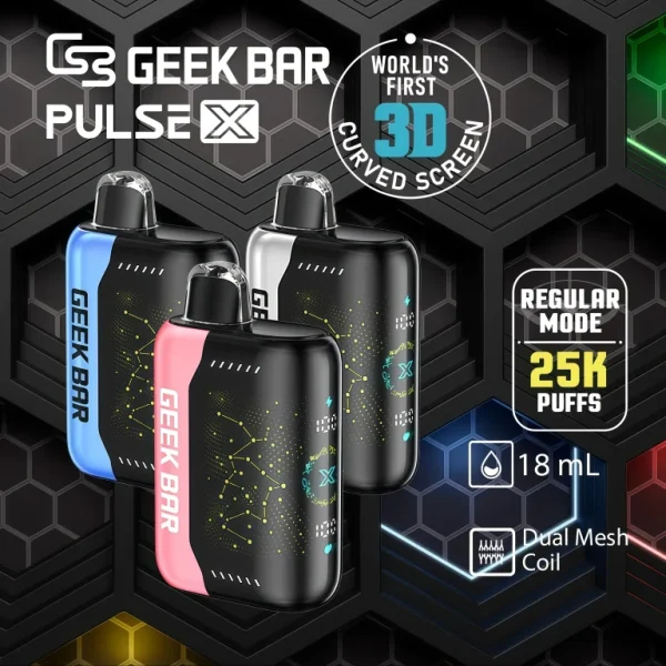星空25000口一次性電子煙-GEEK BAR 25K-3D曲面螢幕顯示旗艦款