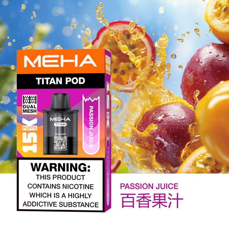 MEHA魅嗨泰坦煙彈 - 百香果口味,酸甜均衡