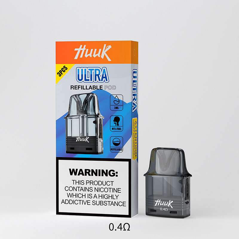 魅嗨虎克註油主機專用 0.4Ω 網狀霧化芯空煙彈,支援 MTL 與 RDL 模式。