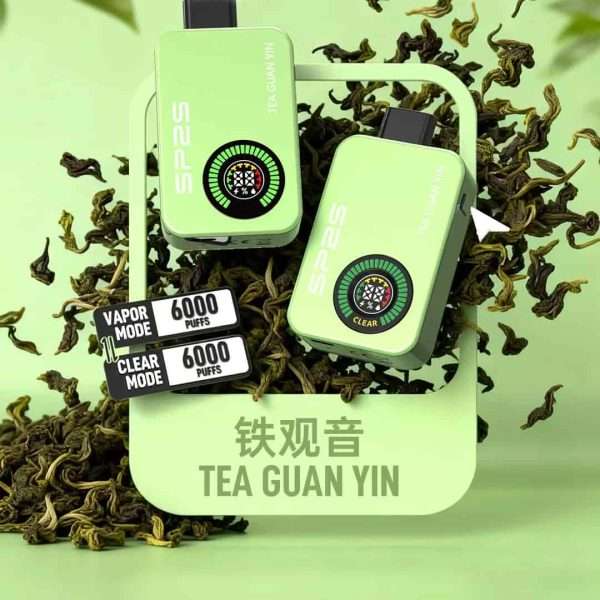 思博瑞阿波羅鐵觀音口味，台灣茶香濃郁，12000口拋棄式電子煙雙模式黑科技。