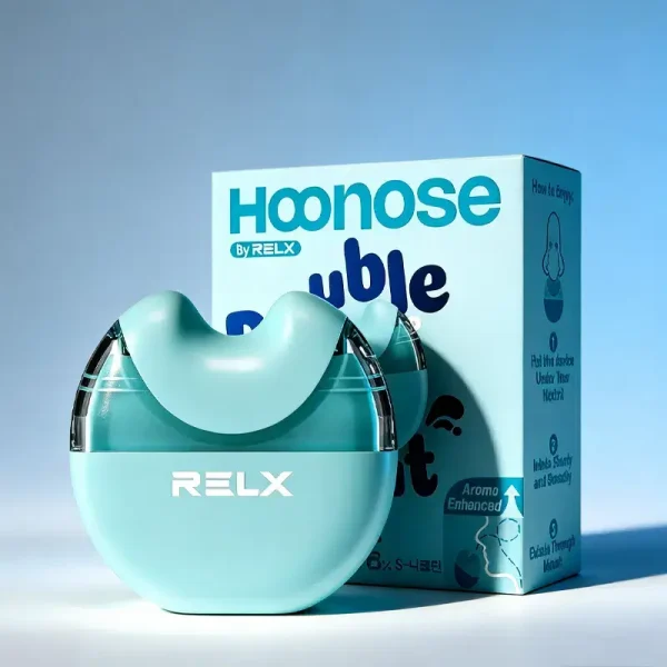 RELX悅刻Hoonose鼻吸 清新薄荷款，4000口高效提神，冰涼感強烈，非接觸式吸入設計