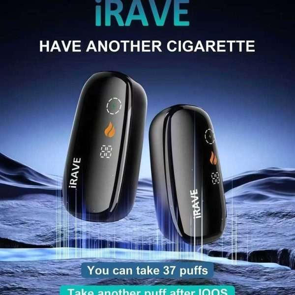 IRAVE二回機加熱菸主機正面展示｜數位螢幕雙模式切換兼容IQOS TEREA煙彈｜台灣現貨
