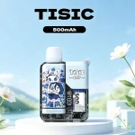 TISIC黑騎士×萌貓派對一次性電子煙首創智慧雙螢幕，左側電量右側油量即時監控，支援7-11全台速遞及快速Type-C充電。