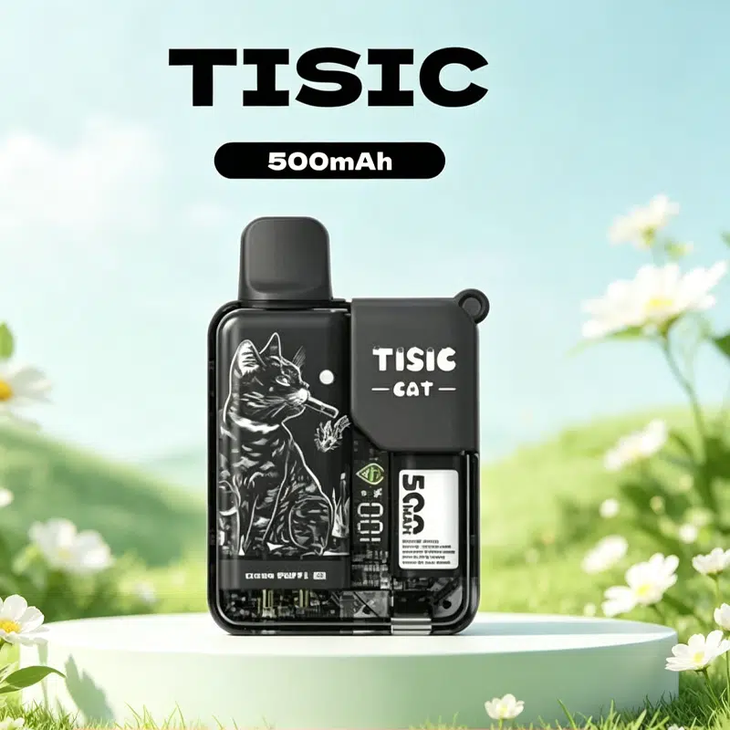 【現貨】TISIC黑騎士×萌貓派對一次性電子煙|12000口雙螢幕免運:圖片 2