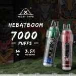 HEBAT喜貝7000口一次性電子煙主圖｜14ML大容量第七代蜂巢霧化3.5%有機尼古丁鹽全系列口味台灣現貨