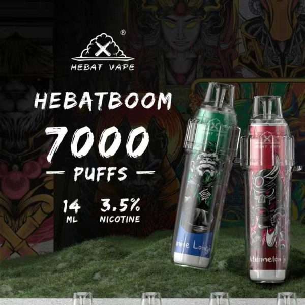 HEBAT喜貝7000口一次性電子煙主圖｜14ML大容量第七代蜂巢霧化3.5%有機尼古丁鹽全系列口味台灣現貨