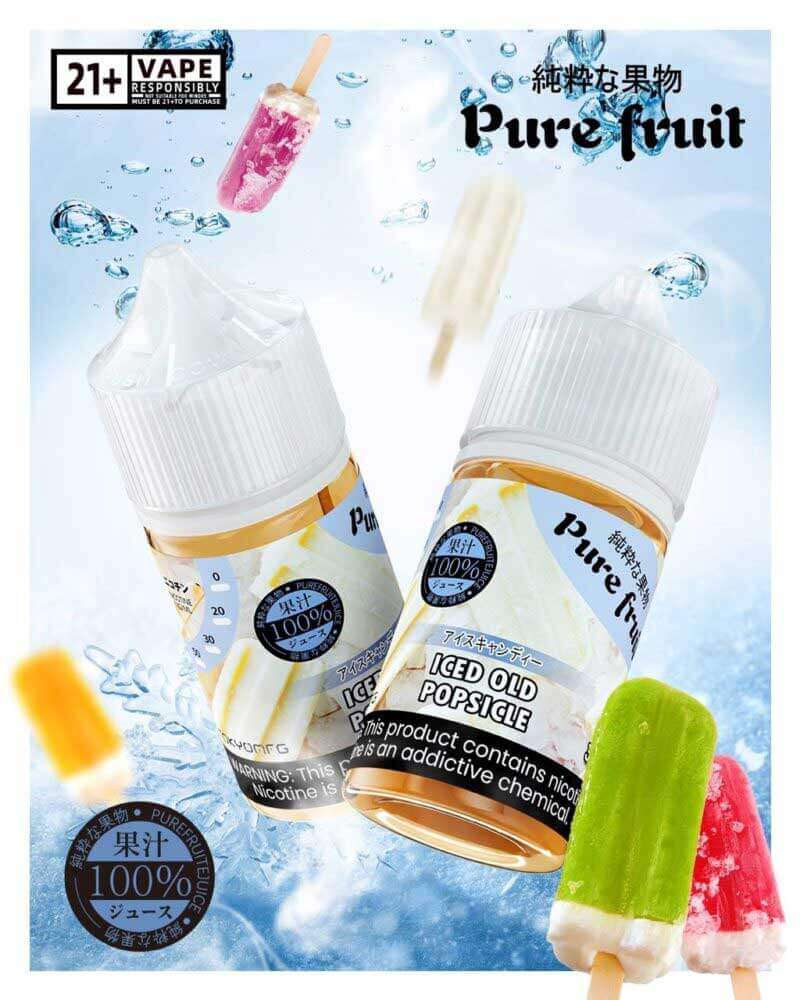 pure fruit 純粹の果物煙油 - 老冰棍口味,經典懷舊的沁涼清甜,喚起童年冰棒的消暑記憶。