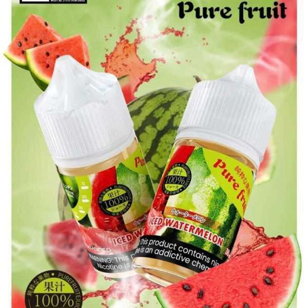 pure fruit 純粹o果物煙油 - 西瓜口味，夏季清爽西瓜冰風味，自然微涼且充滿多汁感。